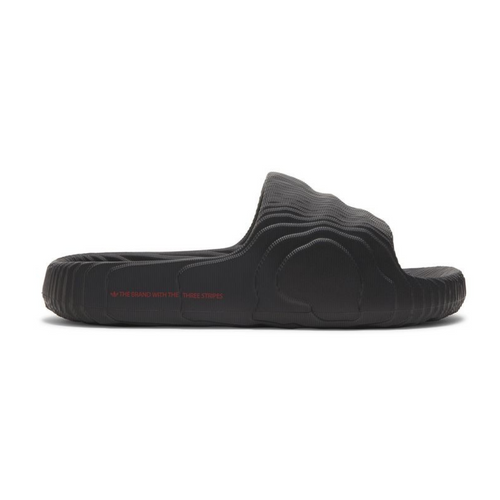Adidas Adilette 22 Slides 'Black Scarlet'