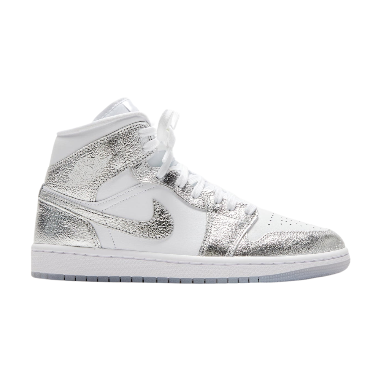 Air Jordan 1 Mid SE – Metallic Silver / White