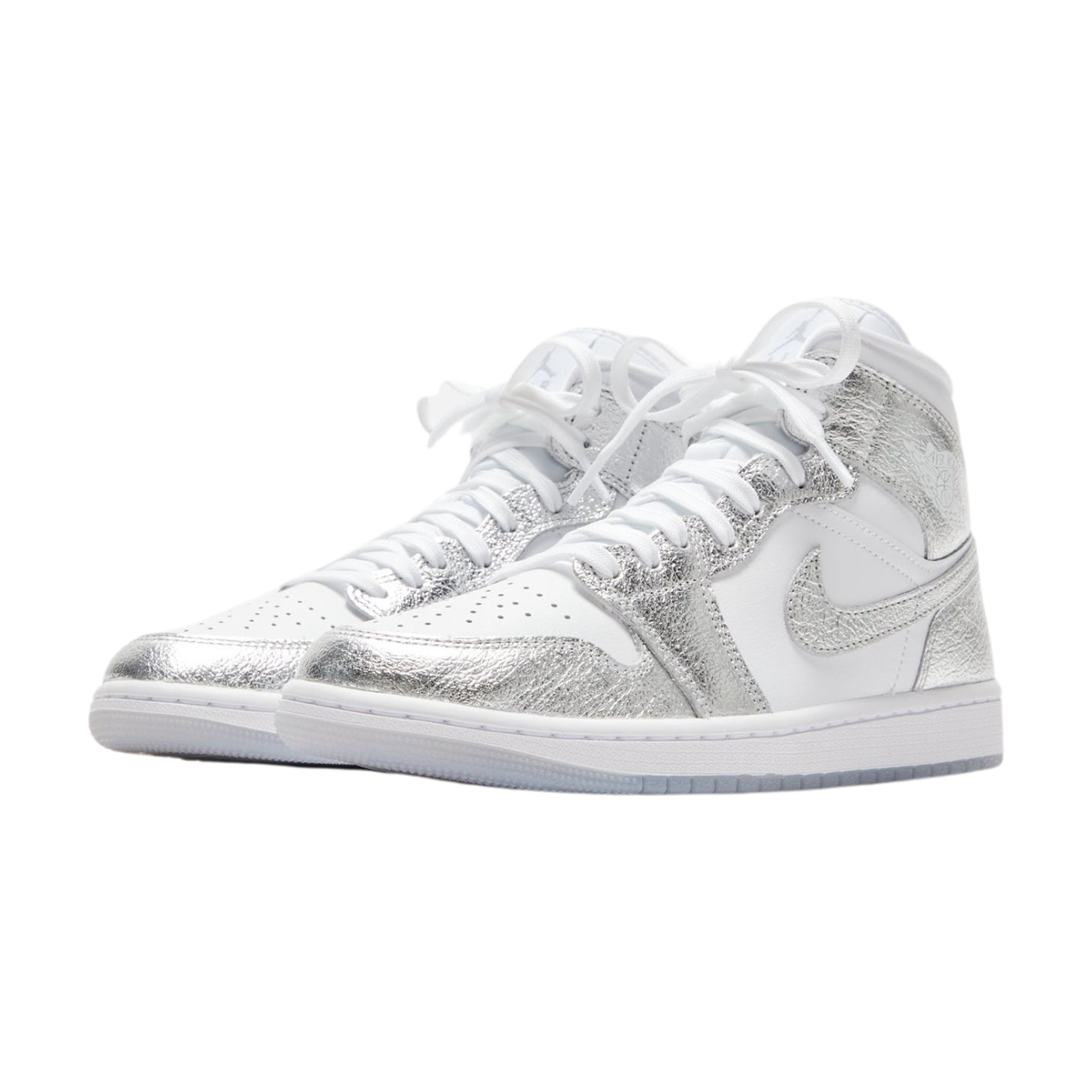 Air Jordan 1 Mid SE – Metallic Silver / White