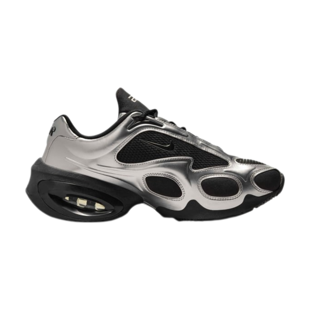NIKE Air Max Muse mesh-trimmed metallic leather