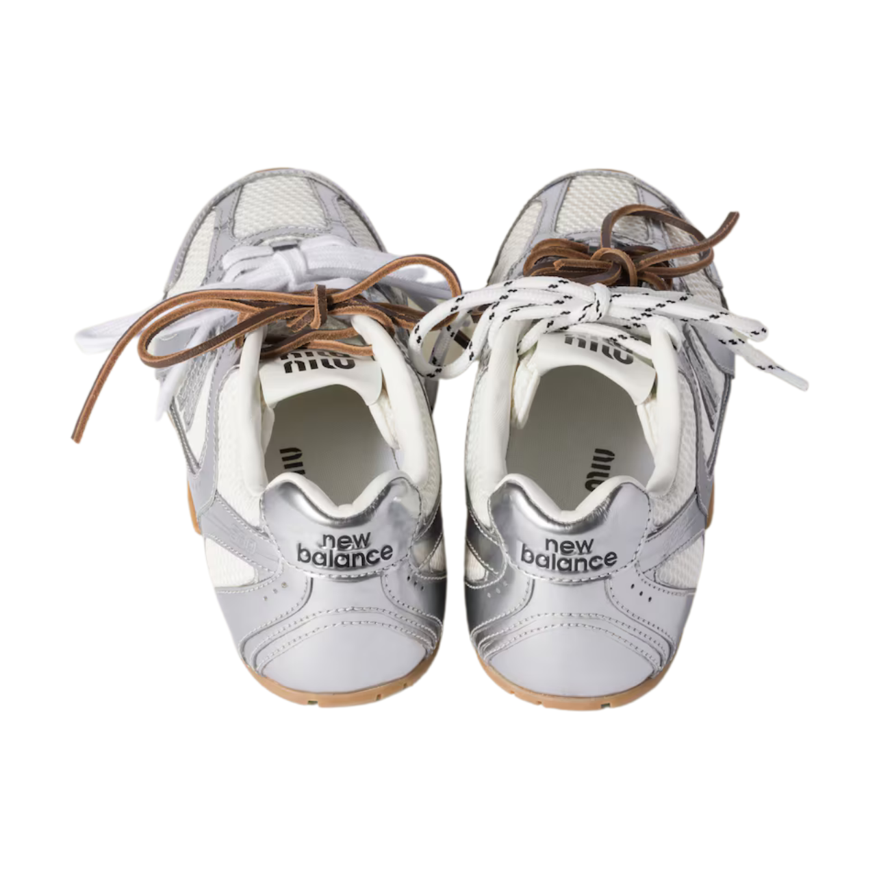 New Balance x Miu Miu 530 SL – Metallic Leather/Mesh