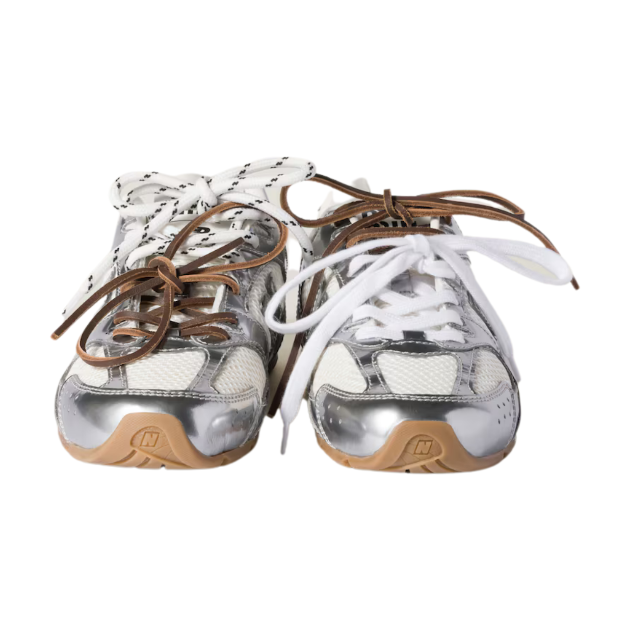 New Balance x Miu Miu 530 SL – Metallic Leather/Mesh