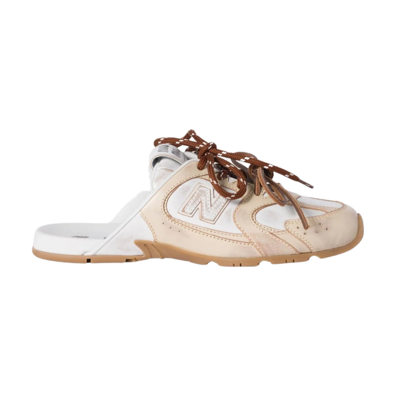 New Balance x Miu Miu 530 SL – Deco Calf Leather Mules